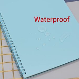 Yansanido Spiral Notebook, 4 Pcs 8.3 Inch x 5.9 Inch A5 Thick Plastic Hardcover 7mm College Ruled 4 Color 80 Sheets -160 Pages Journals for Study and Notes (4) - Image 8