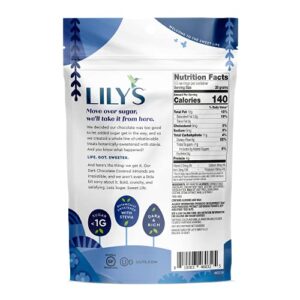 Dark Chocolate Covered Almonds by Lily's Sweets, Made with Stevia, No Added Sugar, Low-Carb, Keto-Friendly | Fair Trade, Gluten-Free & Non-GMO Ingredients | 3.5 Oz (Pack of 3), 10.5 Oz - Image 3