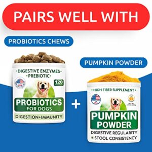 Pumpkin for Dogs - 8.1oz Powdered Fiber Supplement and Stool Softener - Treat Diarrhea, Constipation, Upset Stomach, Food Sensitivity - Improve Digestion - Made in USA - Image 3
