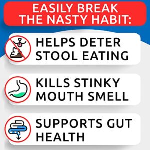 NO Poo Treats - Prevent Dog Poop Eating - Coprophagia Treatment - Stool Eating Deterrent - Probiotics & Enzymes - Digestive Health + Breath Aid - Made in USA - 120 Chews - Image 7